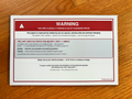 California EV Charging Space Warning Sign - 10-page
